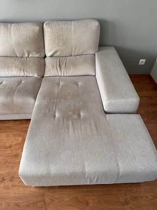 Limpieza de muebles a domicilio. Sofá Chaiselongue