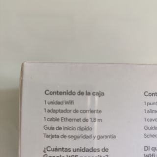Google Wi-Fi sin estrenar