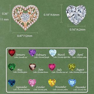 LAVUMO Pendientes Plata ley 925 Oro rosa-04-Abril