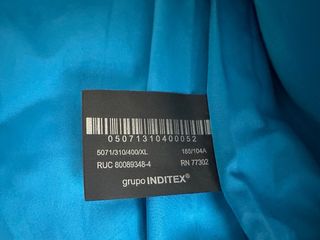 Plumífero Zara hombre azulón talla XL