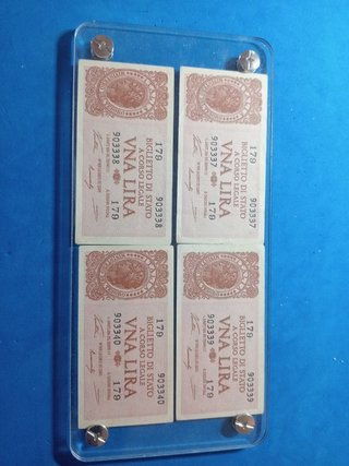 4 banconote italiane