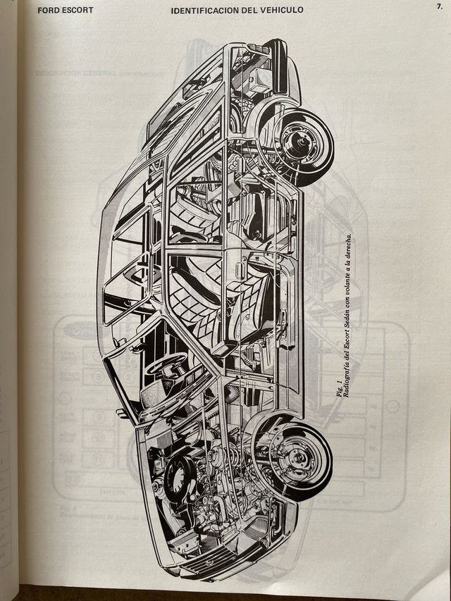 FORD ESCORT Manual de taller de 1982. 4 Tomos !!!