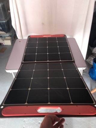 Placa solar averiada