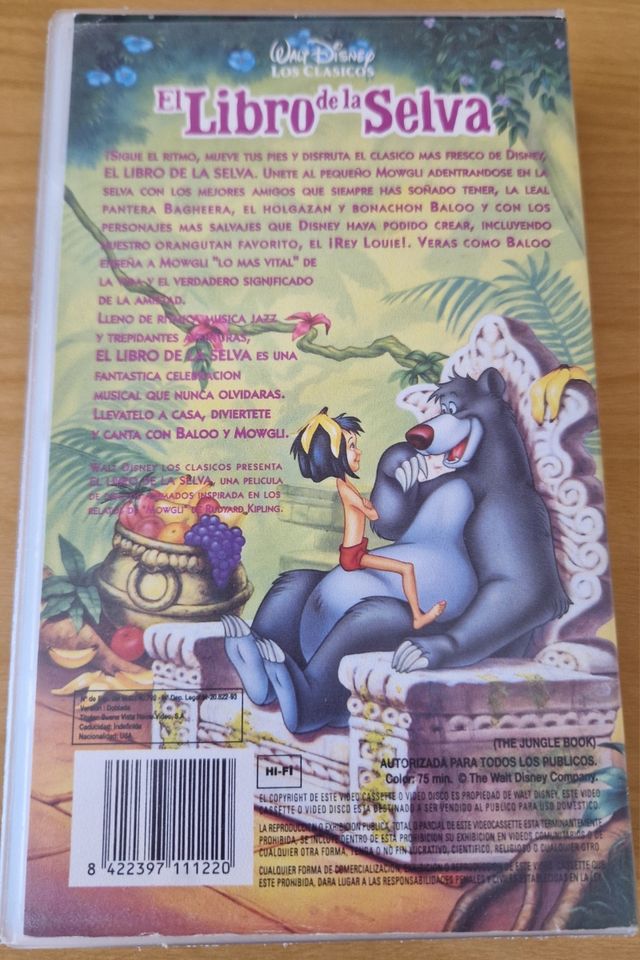 Vhs El libro de la selva
