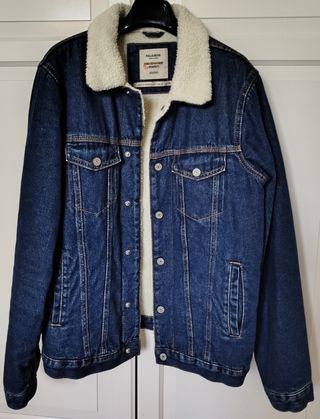 Chaqueta vaquera de borreguito hombre