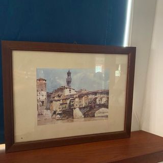 4 stampe con cornice legno