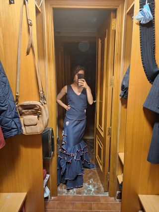 Vestido flamenca vaquero