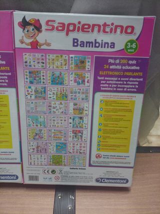 2 Sapientino bambina 3-6 anni nuovi