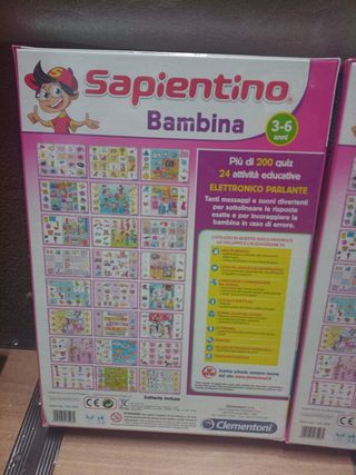 2 Sapientino bambina 3-6 anni nuovi