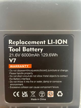 Batería y filtros para aspiradora Dyson