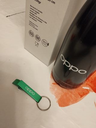 oppo - borraccia in acciaio + Portach. Apri bott.
