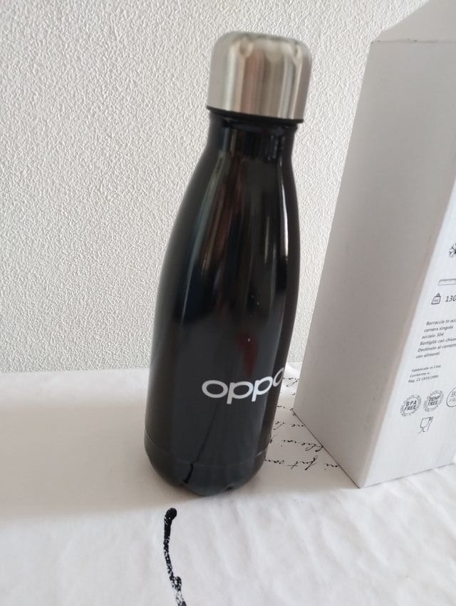 oppo - borraccia in acciaio + Portach. Apri bott.