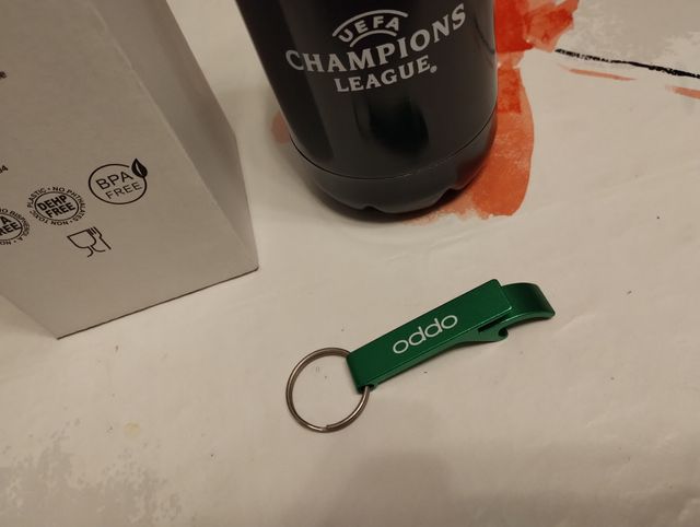 oppo - borraccia in acciaio + Portach. Apri bott.