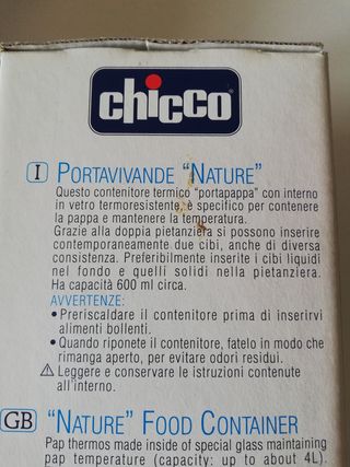 Portavivande più contenitore termico