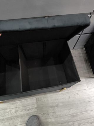 Arcón o baul terciopelo negro