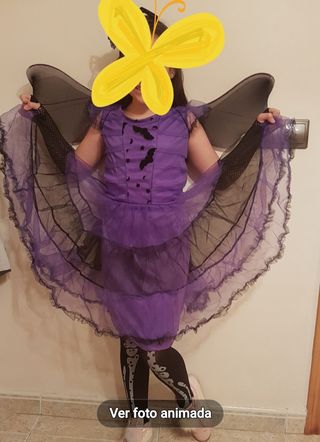 Disfraz niña murciélago talla 11-14