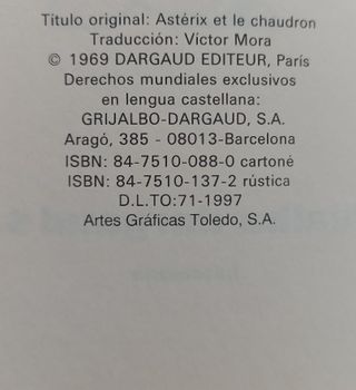 ASTERIX Y EL CALDERO de GOSCINNY-UDERZO