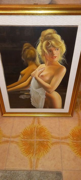 Quadro nudo di donna Battistini