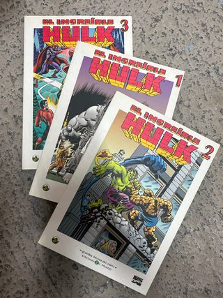 Lote 3 tebeos hulk