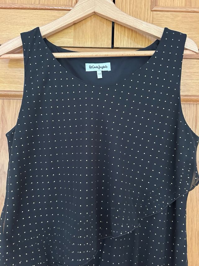 Vestido gasa con volantes