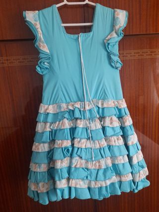 Vestido flamenca niña 8-9 años