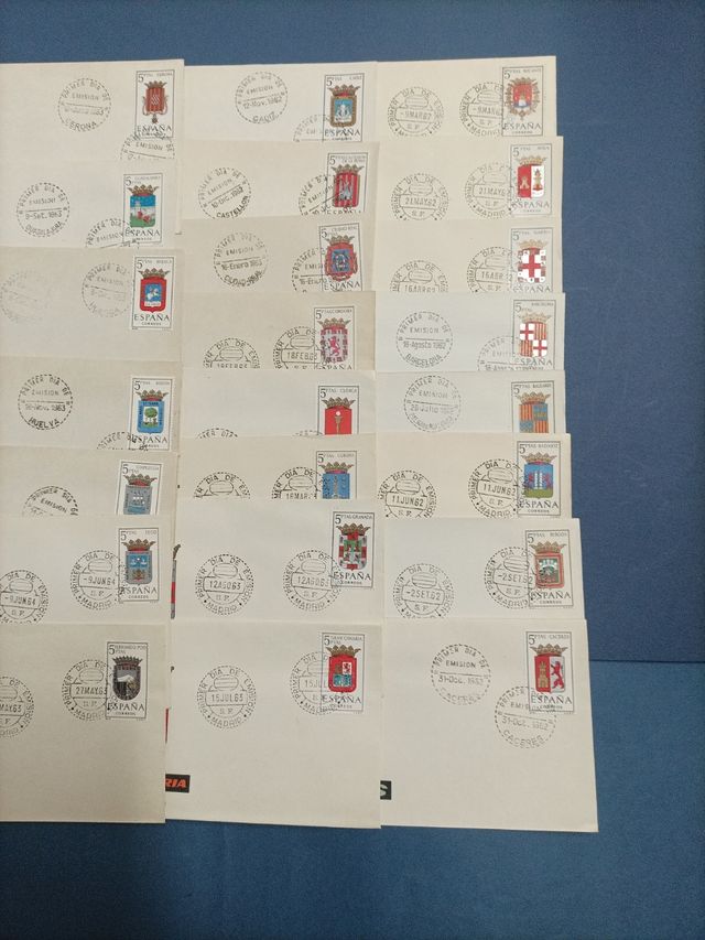 ESCUDOS 23 Sobres Primer Día