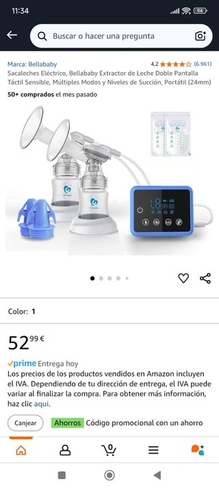 Sacaleches eléctrico doble Nuevo