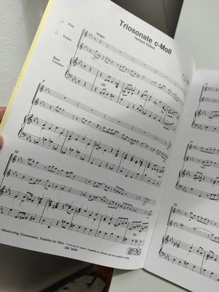 Sonata a trio para flauta, violín y B.c