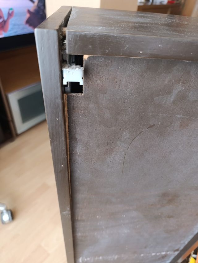 Mueble auxiliar baño color wengue