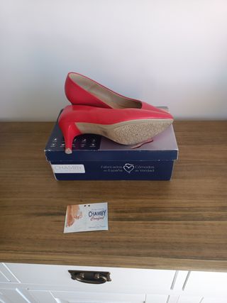 Zapatos corte salón piel