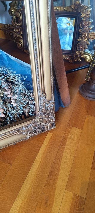 Marco rococo dorado.