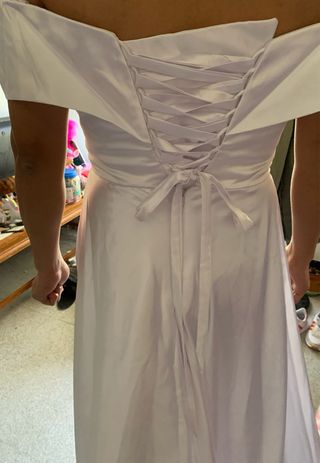 Vestido de novia blanco satin