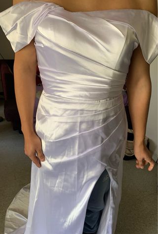 Vestido de novia blanco satin