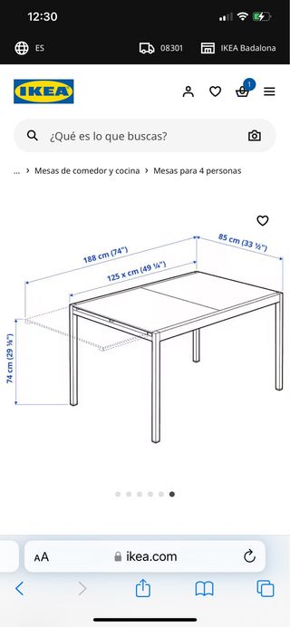 Mesa de cristal