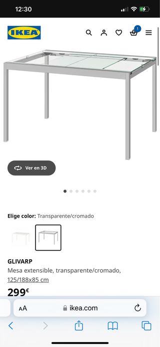 Mesa de cristal