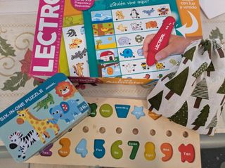 Lote 4 juegos educativos 3-6 años