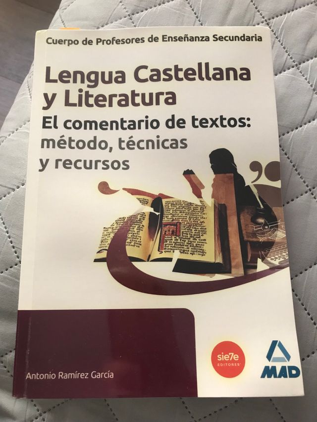 El comentario de textos: método técnicas y recurs