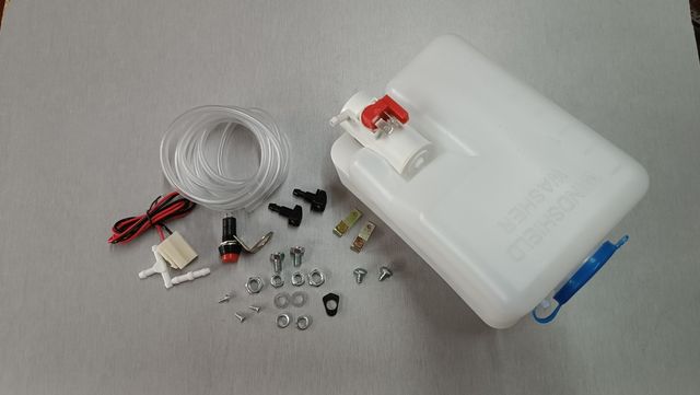 Depósito agua limpiaparabrisas universal con motor