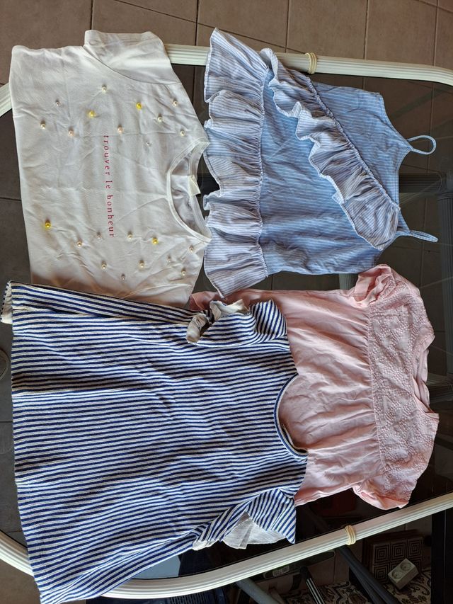 Lote camisetas niña zara kids