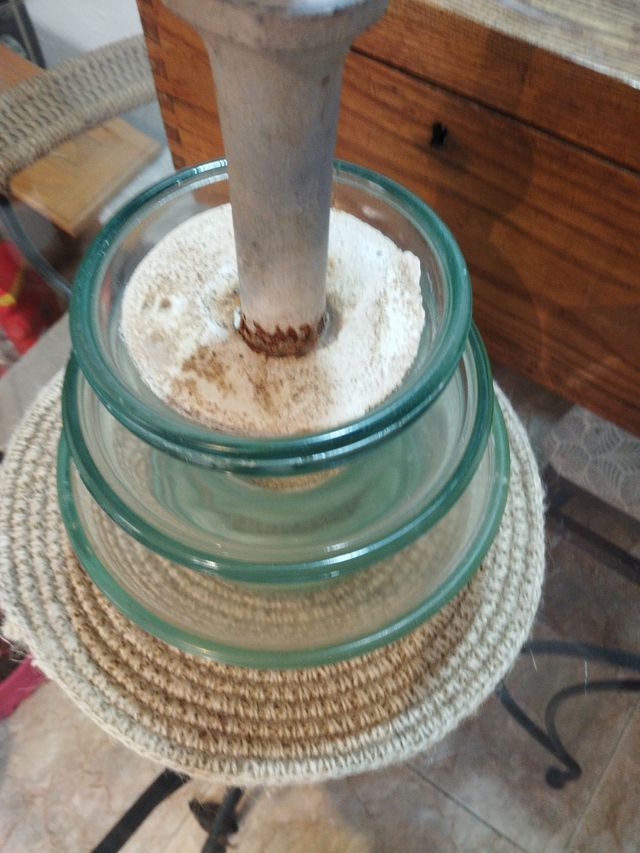 Antigua jícara de cristal