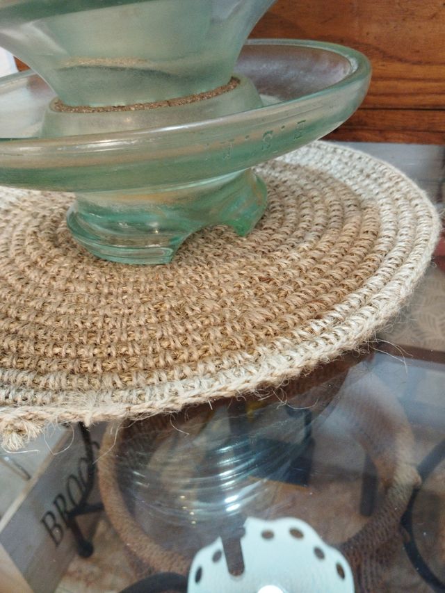 Antigua jícara de cristal