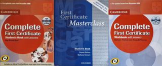 3 libros de inglés para el FIRST CERTIFICATE