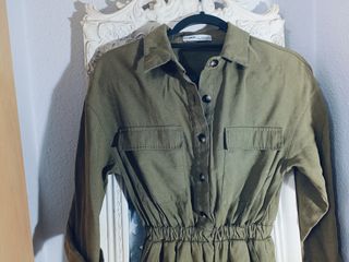 Vestido verde militar XS