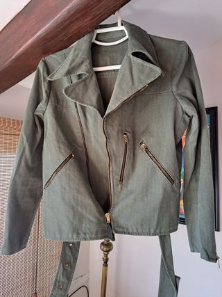 Cazadora mujer vintage.Estilo militar
