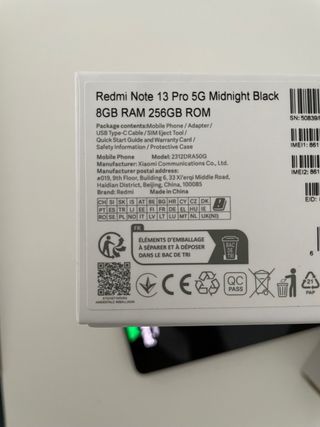 Redmi note 13 pro nuevo. 256 gb