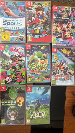 Nintendo switch con todos sus accesorios