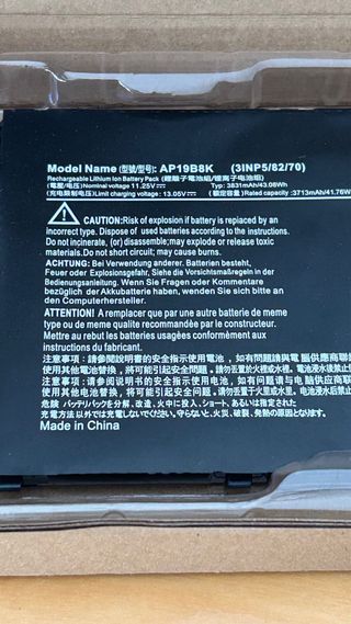 Batteria ANTIEE AP19B8K AP19B5K | Acer Aspire