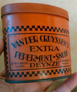 Scatole metallo vintage porta tabacco 1930