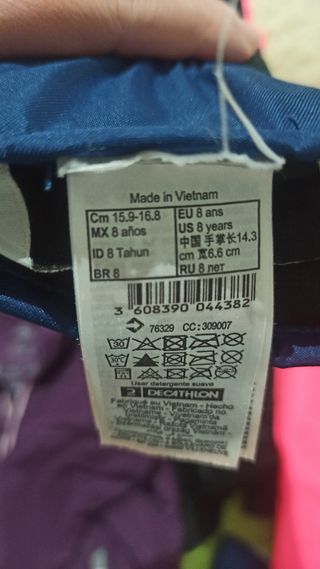 Ropa esquí niña 8-10 años