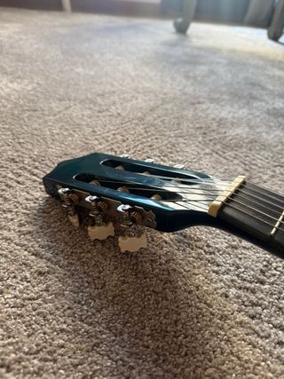 Guitarra española Cambra artesana de color azul